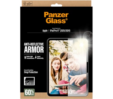 PanzerGlass PanzerGlass® Anti-Reflective Armor Screen Protector iPad Pro 11" (2024-2025) | Ultra-Wide Fit w. Fastfit tool