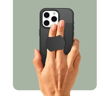 Otterbox OtterGrip Symmetry Series voor iPhone 15 Pro Max, Black (iPhone 15 Pro Max) Zwart