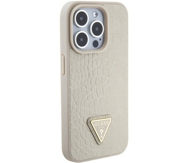Guess Crocodile Triangle Back Case - iPhone 15 Pro (6.1") - Goud Goud