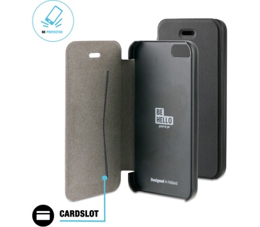 BeHello iPhone 5 / 5S / SE Book Case Black