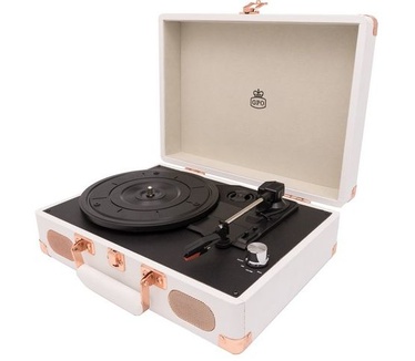 GPO Retro SOHOWHT Platenspeler met ingebouwde speakers