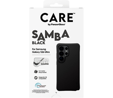 PanzerGlass CARE™ by PanzerGlass® Samba Case Black w. Qi Samsung Galaxy S26 Ultra
