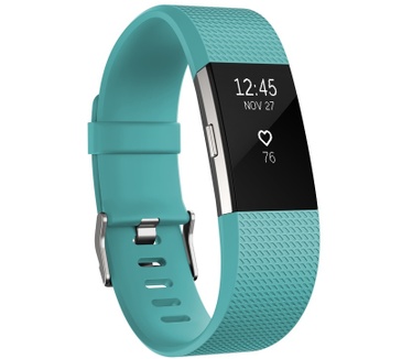 Fitbit Charge 2 - Teal/Silver (S)