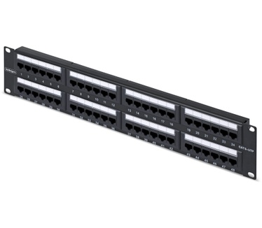 Startech.com 48-Port 2U Rackmonteerbaar Cat6 Patchpaneel, RJ45, UTP, 110 Punch-Down, Cat 6 Ethernet Patch Paneel voor Netwerk Server Rack