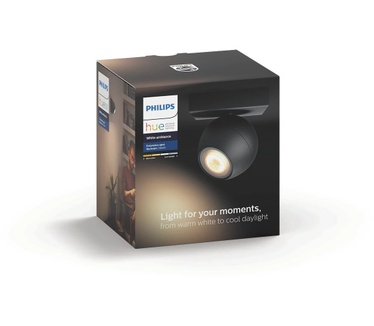 Philips Hue Buckram Spotlamp Zwart (1-spot) (excl. Dimmer)