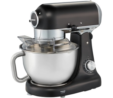 Medion Premium keukenmachine MD 16480, vermogen 1000W, mengen, kneden, roeren, 8 snelheden, roestvrijstalen mengkom