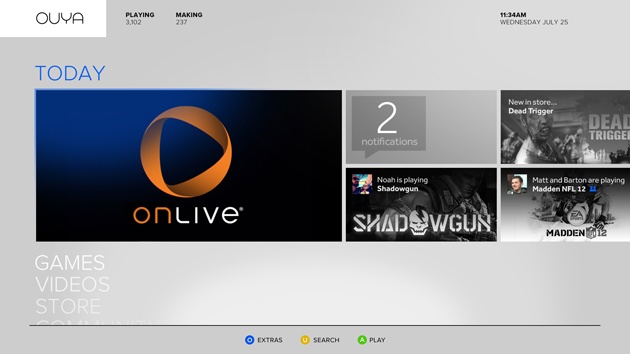 OnLive op Ouya