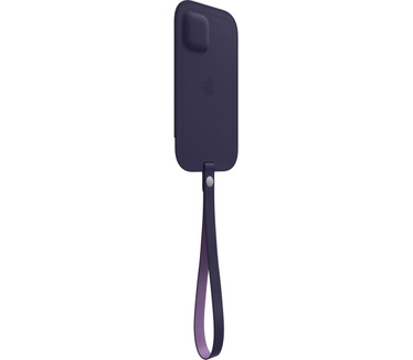 Apple Leren sleeve met MagSafe voor iPhone 12 Pro Max Paars