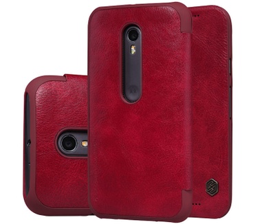 Nillkin Qin PU Leder Book Case Motorola Moto G 3rd Gen. - Rood