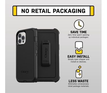 Otterbox Defender Series voor Apple iPhone 12/iPhone 12 Pro, zwart - Geen retailverpakking