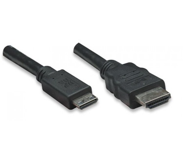 Techly 5m High Speed Cable Mini HDMI to HDMI Male / Male Black ICOC HDMI-B-050