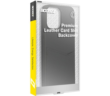 Accezz Premium Leather Card Slot Backcover Samsung Galaxy S22 Ultra - Zwart