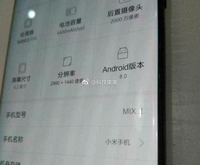 Xiaomi Mi Mix 2 specs