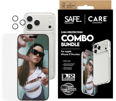PanzerGlass SAFE. | CARE by PanzerGlass® 3-in-1 Fashionable Combo Bundle iPhone 17 Pro Max