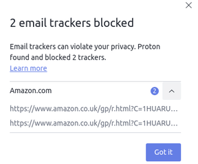 tracker protonmail