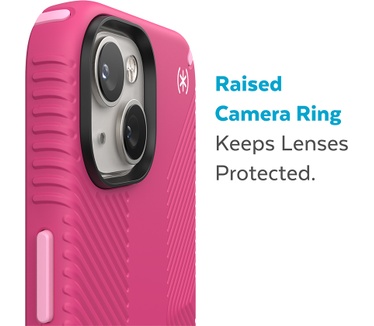 Speck Presidio2 Grip + MS Apple iPhone 14 Digital Pink - with Microban