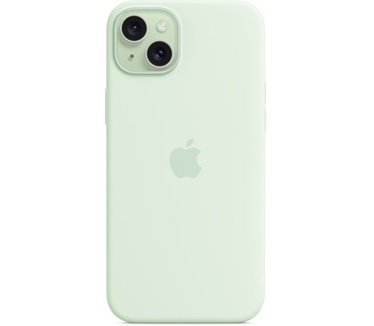 Apple Siliconenhoesje met MagSafe voor iPhone 15 Plus - Zacht mintgroen