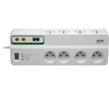 APC Performance SurgeArrest 8 outlets with Phone & Coax Protection 230V France