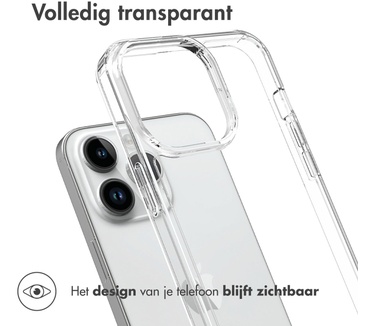 Accezz Xtreme Impact Backcover iPhone 15 Pro Max - Transparant