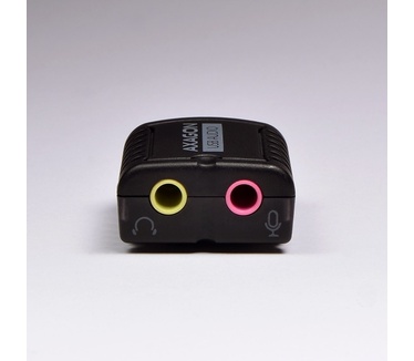 Axagon ADA-10. Audio-kwaliteit: 16 Bit, Line-out Signal-to-Noise Ratio (SNR): 93 dB, Line-in Signal-to-Noise Ratio (SNR): 83 dB. Hostinterface: USB, Type aansluitplug: 3,5 mm. Kleur van het product: Zwart, Certificering: CE, FCC, RoHS. Ondersteunt