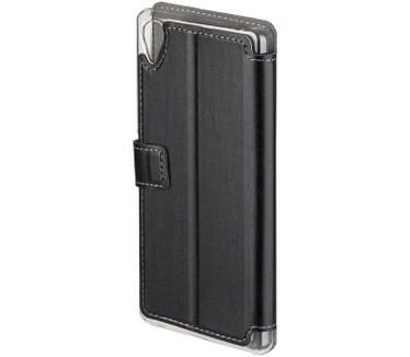 4smarts Supremo PU Leather Book Case voor Sony Xperia X - Zwart Zwart