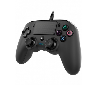 Nacon Officieel gelicenseerde Wired Compact Controller voor PS4 - zwart Zwart
