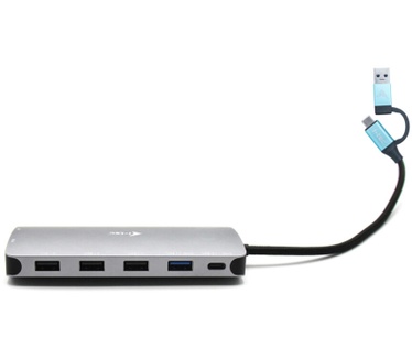 i-tec USB 3.0 USB-C/Thunderbolt 3x Display Metal Nano Dock with LAN + Power Delivery 100 W
