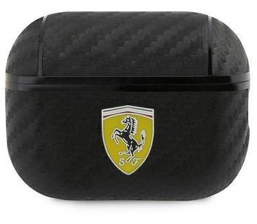 Ferrari Carbon AirPods Case Apple Airpods Pro 2 (2e Gen) - Zwart