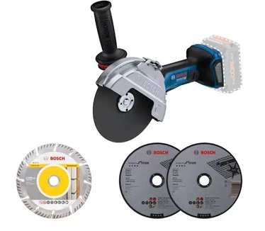 Bosch Professional haakse accuslijpmachine GWS 18V-180 PC (doorslijpdiepte 230 mm, zonder accu's en oplader, in kartonnen doos)