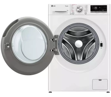 LG GC3R709S1 - A-10% - 9 kg Wasmachine met TurboWash™ 39 - Slimme AI DD™ motor - Hygiënisch wassen met stoom - ThinQ™