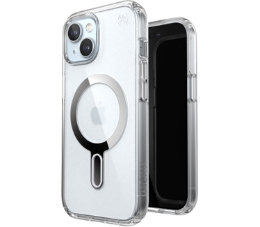 Speck Presidio Clear + ClickLock Apple iPhone 15 Clear - with Microban