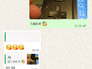 Trots appte ik diep in de nacht naar mijn vriendin, die in Finland zat.