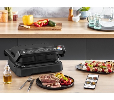Tefal GC7728 OptiGrill 2-in-1 GC7728 intelligente grill en bbq zwart