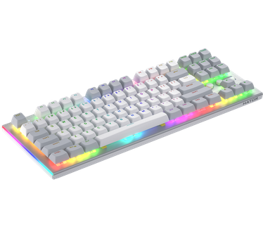 Hator HATOR Gravity TKL orange (HTK561) white, OMA profile US layout ANSI (white-gray keycaps) Keyboard - linear Mechanical Switches - US - ANSI Layout