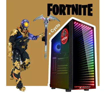 ScreenON - Gaming Set - Fortnite Cyclo Hero - V2 (GamePC + 27 Inch Monitor + Toetsenbord + Muis)