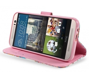 Kees Portemonnee Hoesje HTC One M9 - Paisley
