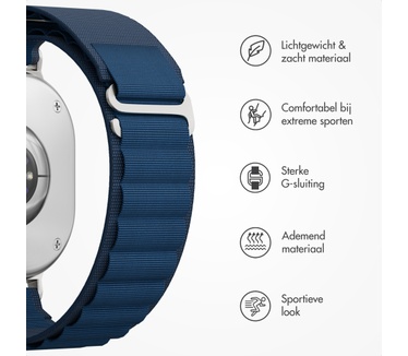 Accezz Nylon Alpine bandje voor de Samsung Galaxy Watch Ultra 2 (2026) / Ultra (2024/2025) - Dark Blue