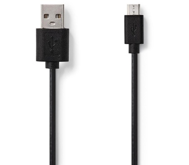 Nedis N CCGP60500BK20 - USB 2.0 Kabel A-Stecker> Micro-B-Stecker 2 m