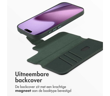 Accezz Leather Bookcase 2-in-1 met MagSafe