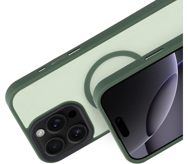 Mobiparts Hardcover Apple iPhone 16 Pro Max Satin Green (Magsafe Compatible)