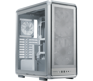 Cooler Master MasterFrame 500 Mesh, non-ARGB fans, Zilver