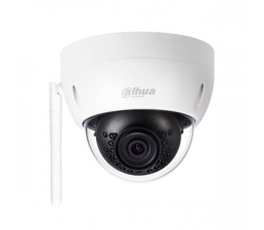 Dahua Consumer Fixed Dome 1/3i 2Mp CMOSICR H.265 1080P(1~30fps) 2.8mm IR 30m IP66 DC12V 2.4GHz Wi-Fi