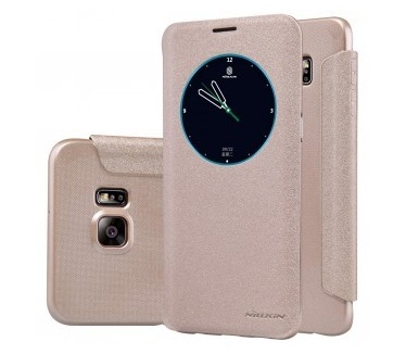 Nillkin Leather Case Samsung Galaxy S6 edge Plus - Sparkle Series - Gold