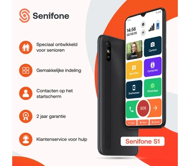 Senifone S1, 4GB ram, 64GB opslag
