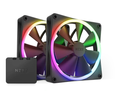 NZXT F140RGB - Twin & RGB Lighting Controller Zwart, 140mm