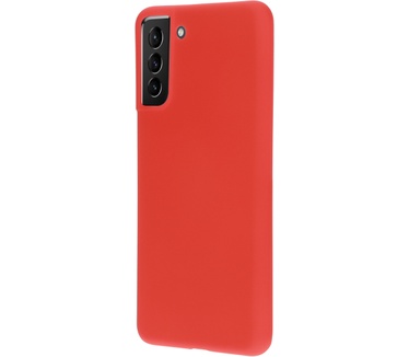 Mobiparts Silicone Cover Samsung Galaxy S21 Plus Scarlet Red
