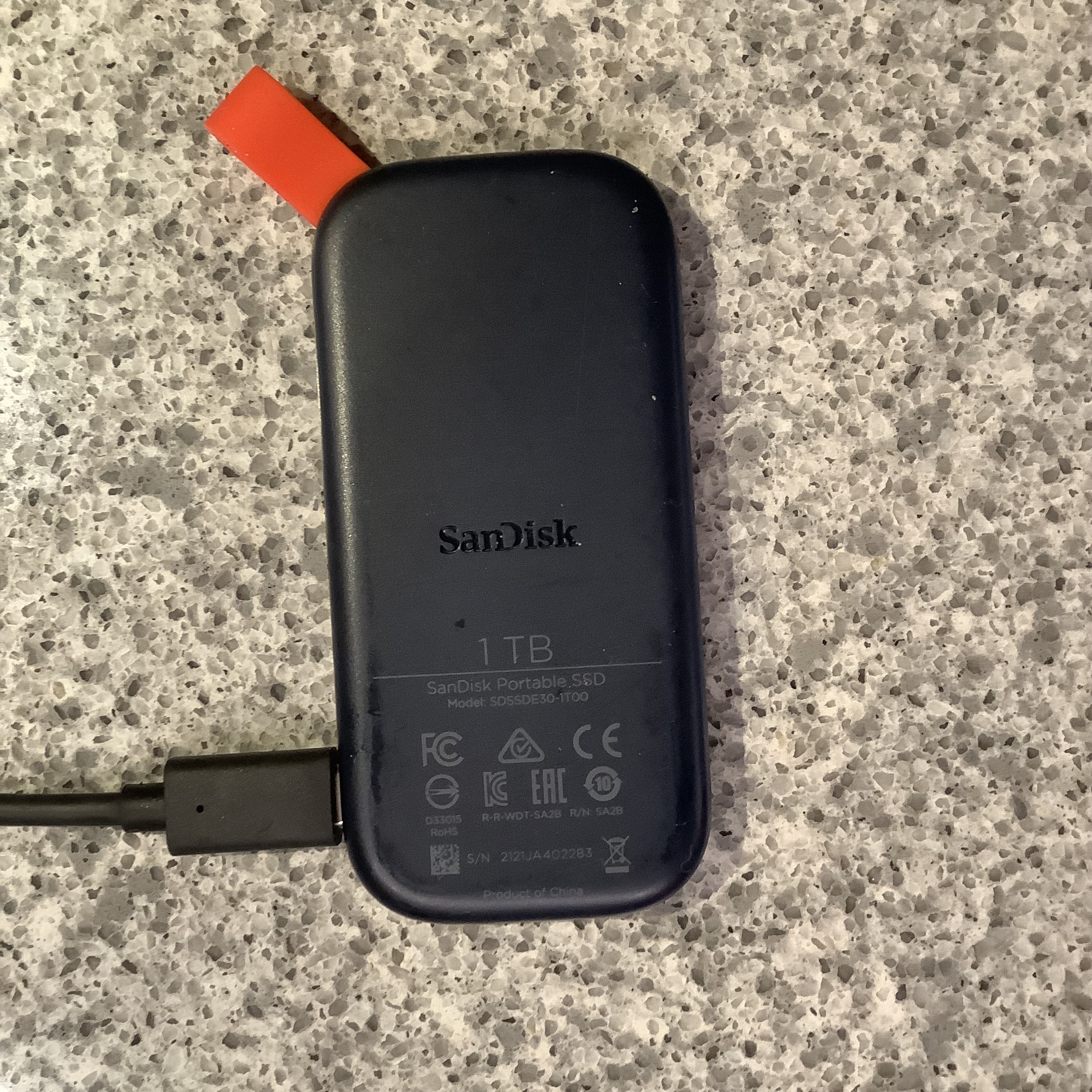 Sandisk Portable SSD (2021) 1TB Zwart - casdebie - Product