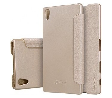 Nillkin Leather Case Sony Xperia Z5 Premium - Sparkle Series - Gold