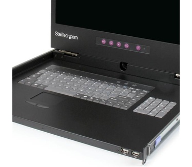 Startech.com 1U Rackmount LCD console met 2 poorts USB Hub 17" monitor 1080p