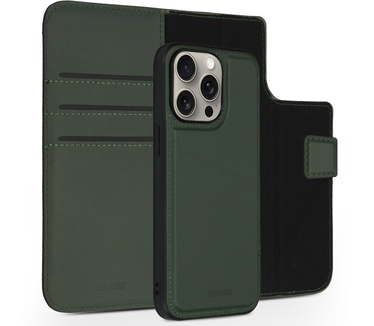 Accezz Premium Leather 2 in 1 Wallet Bookcase iPhone 15 Pro Max - Groen